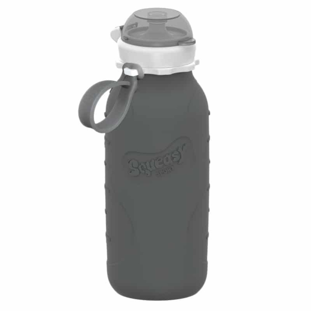 Squeasy Gear Silikónová fľaša 480ml (sivá)