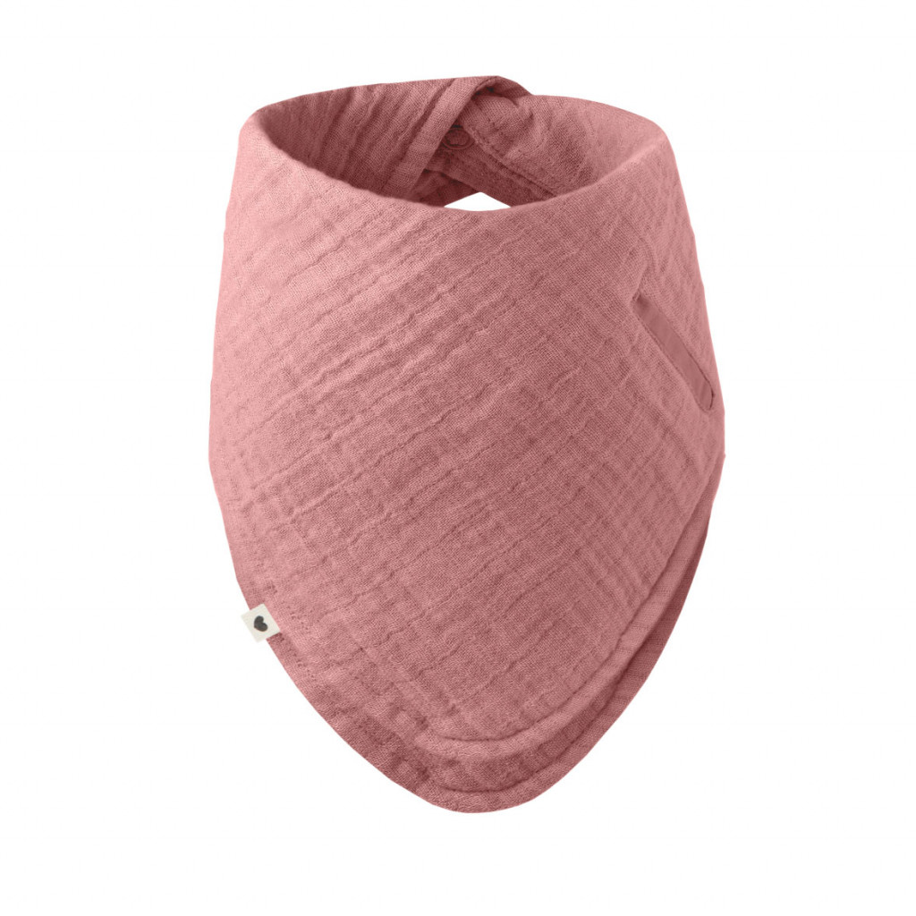 BIBS Bandana mušelínový slintáčik z BIO bavlny (Dusty Pink)