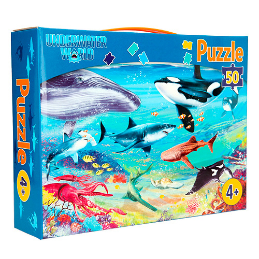 Dino World Puzzle Podvodný svet, 50 dielikov