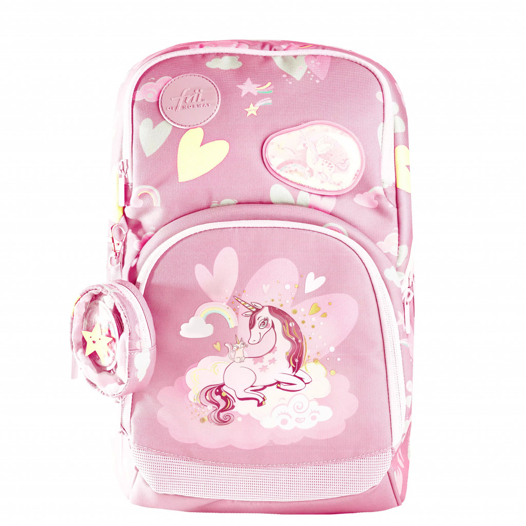 Frii of Norway Ergonomická školská taška Expand 20-25 L – Unicorn Pink