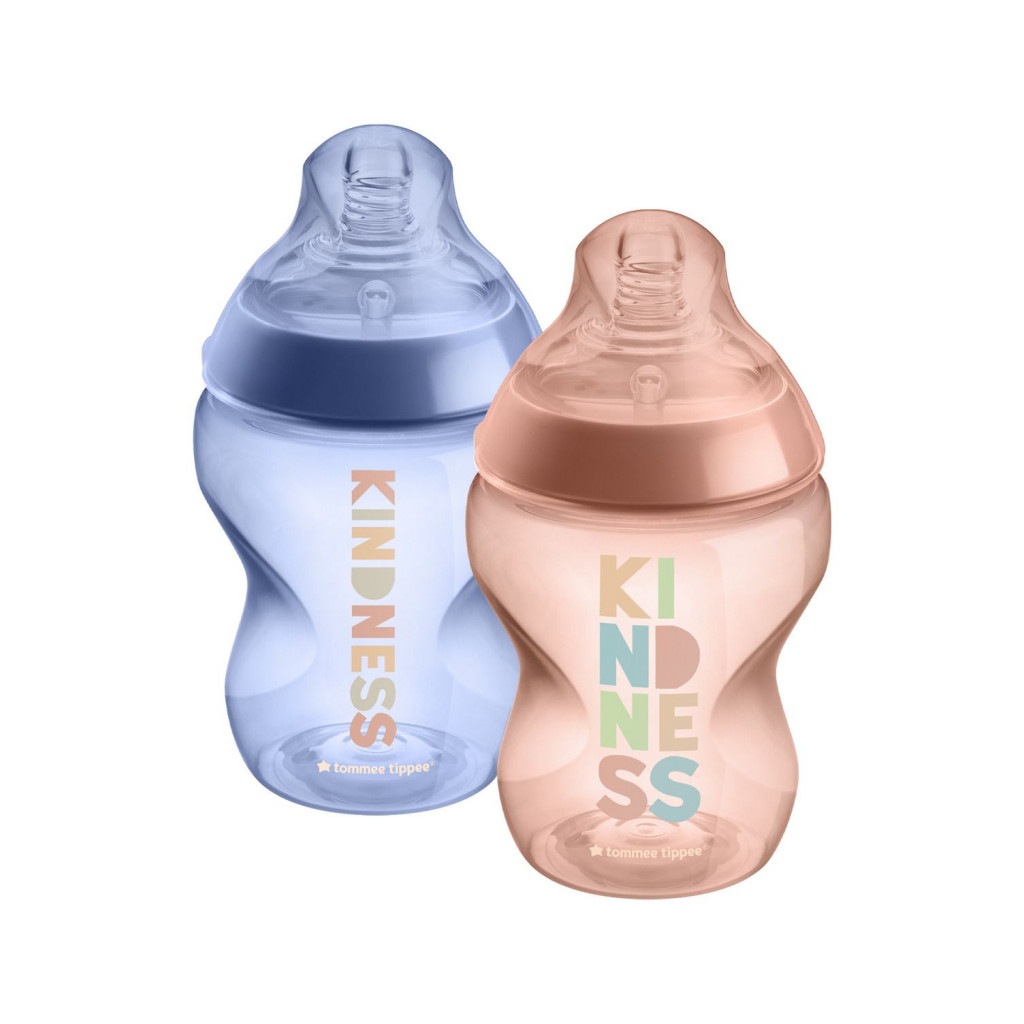 Tommee Tippee Dojčenská fľaša, ANTI-COLIC, 0+, 260 ml, kindness, 2ks