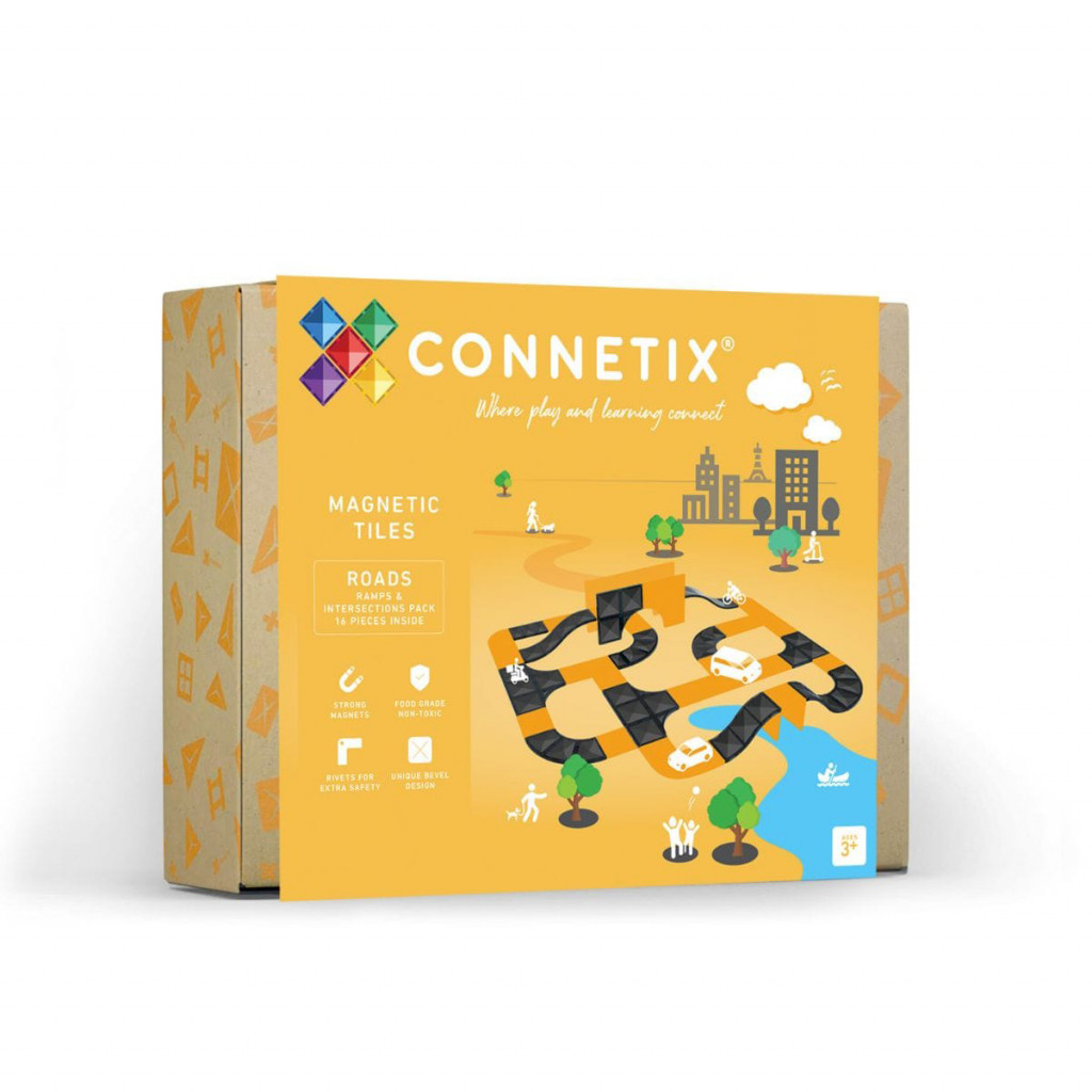 Connetix Magnetická stavebnica - Ramps & Intersections Pack 16 ks