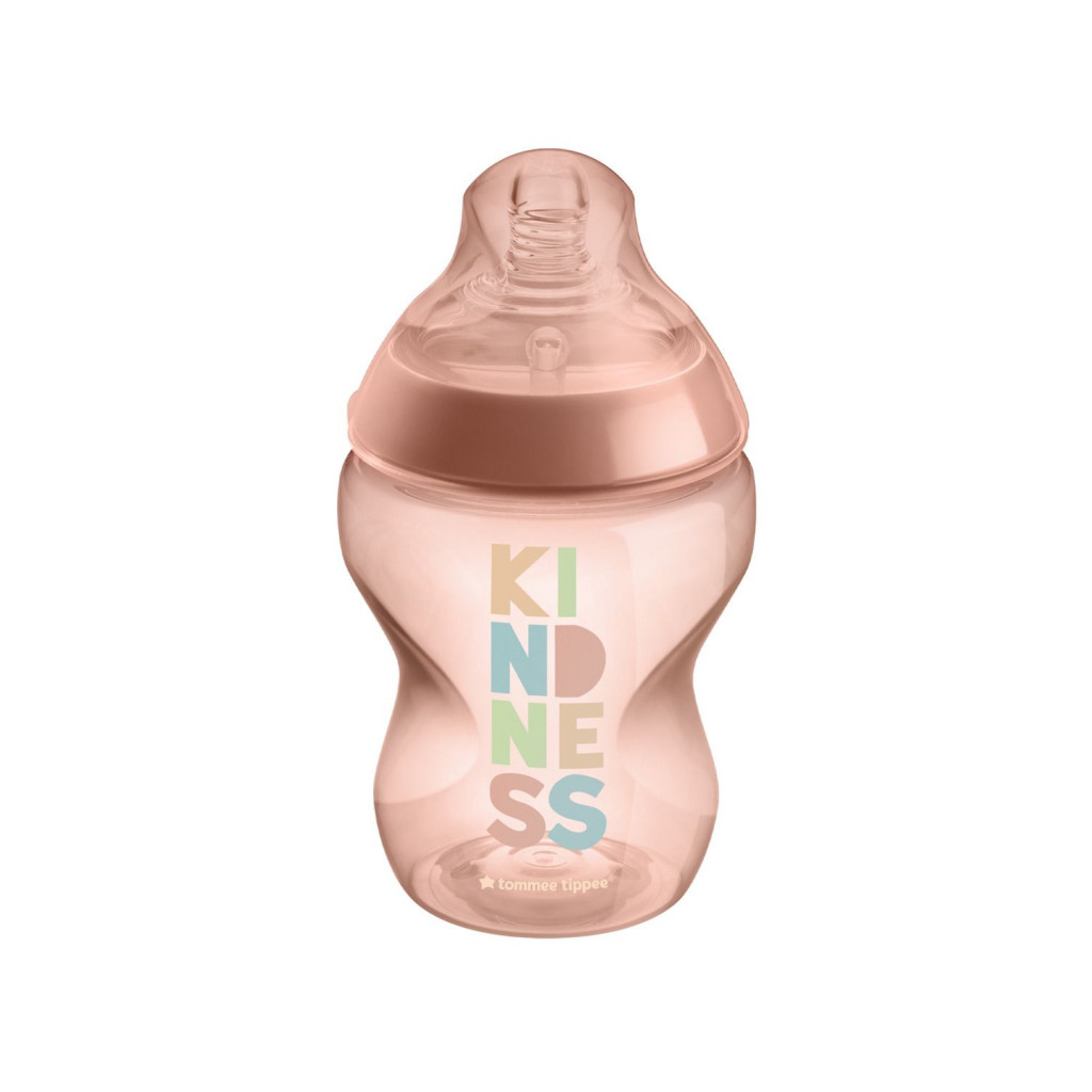 Tommee Tippee Kojenecká láhev C2N 260ml 0m+, Růžová