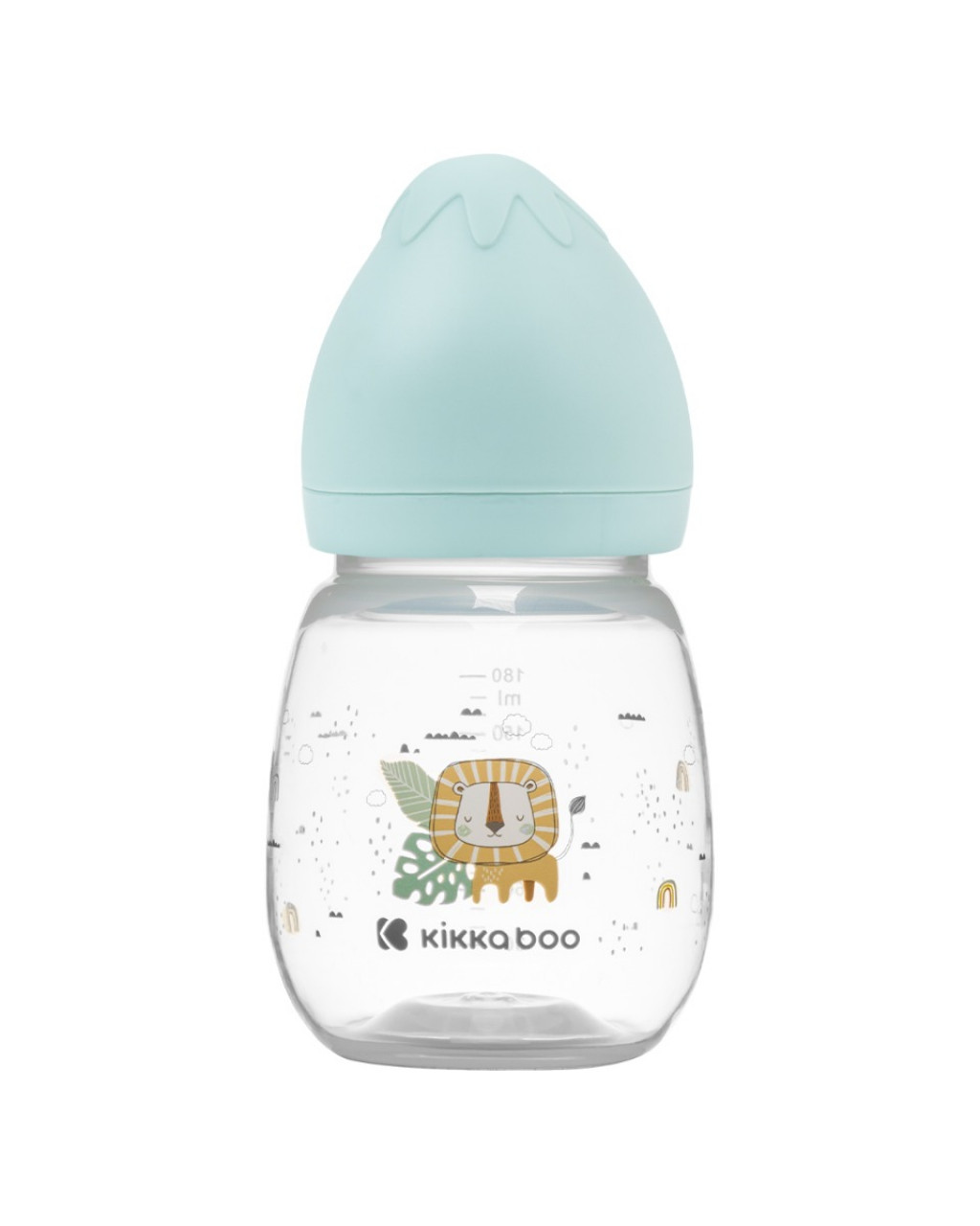 KikkaBoo Dojčenská fľaša 180ml 3m+ Savanna Mint