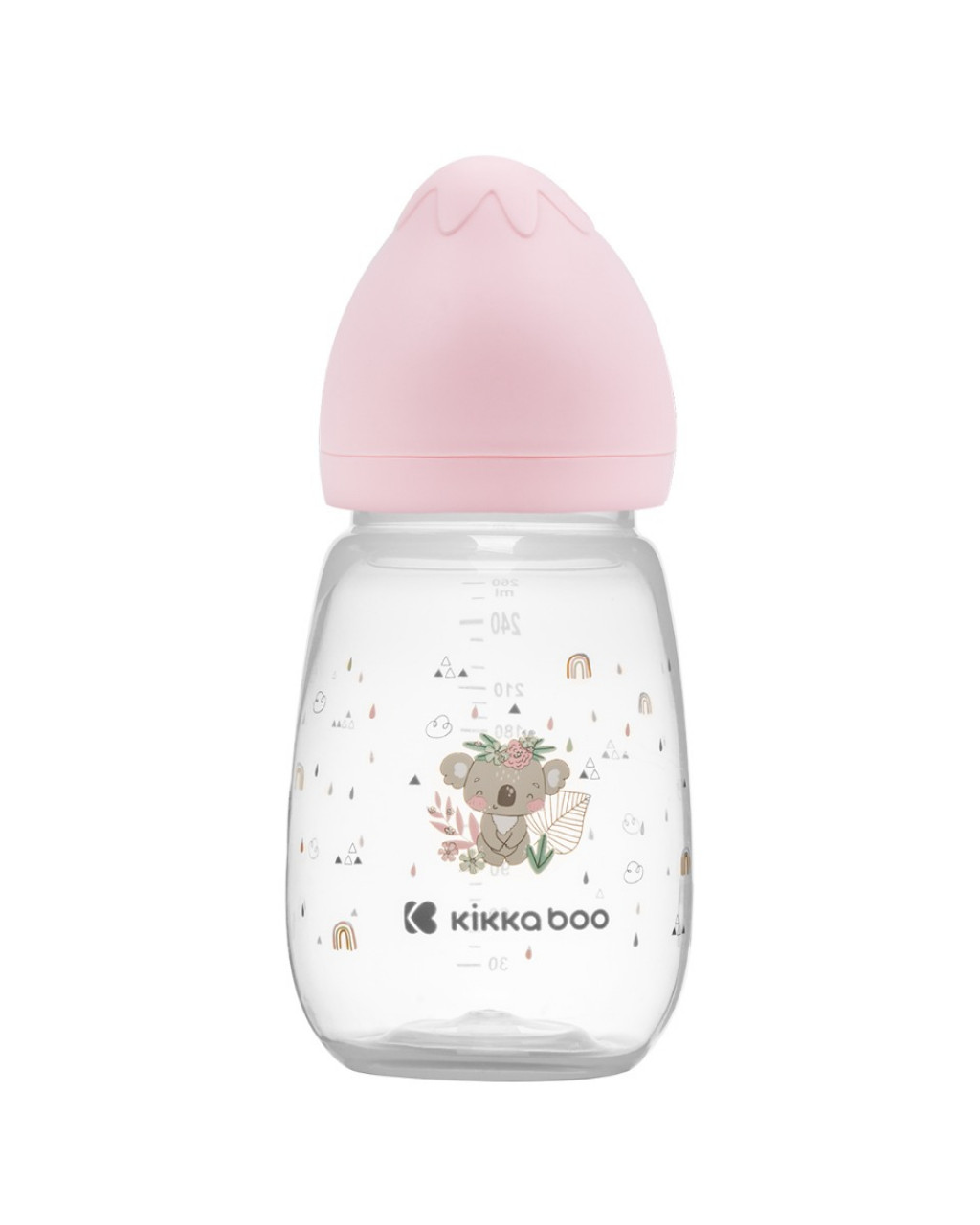 KikkaBoo Dojčenská fľaša 260ml 3m+ Savanna Pink