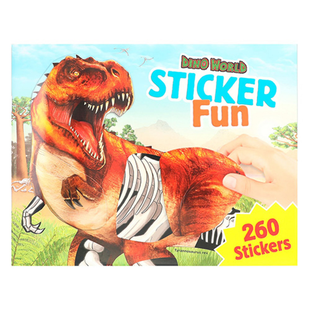 Dino World Sticer Fun, 260 samolepiek