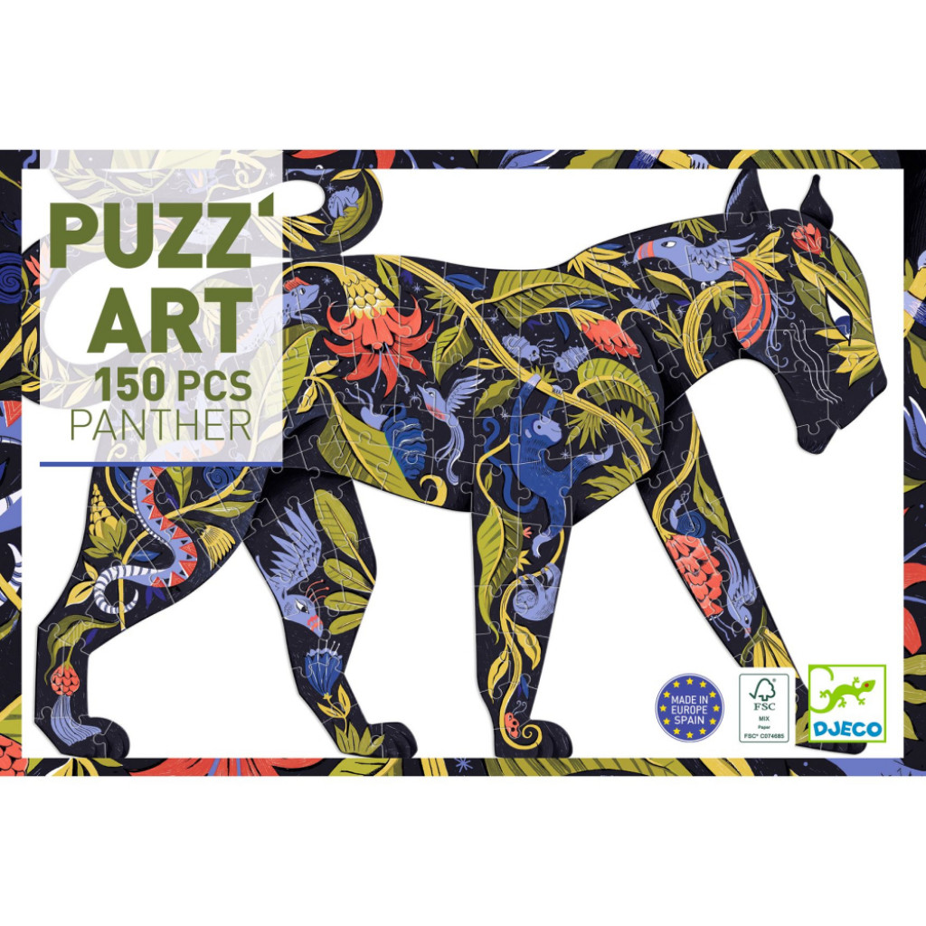 DJECO Umelecké puzzle: Panter, 150 dielov