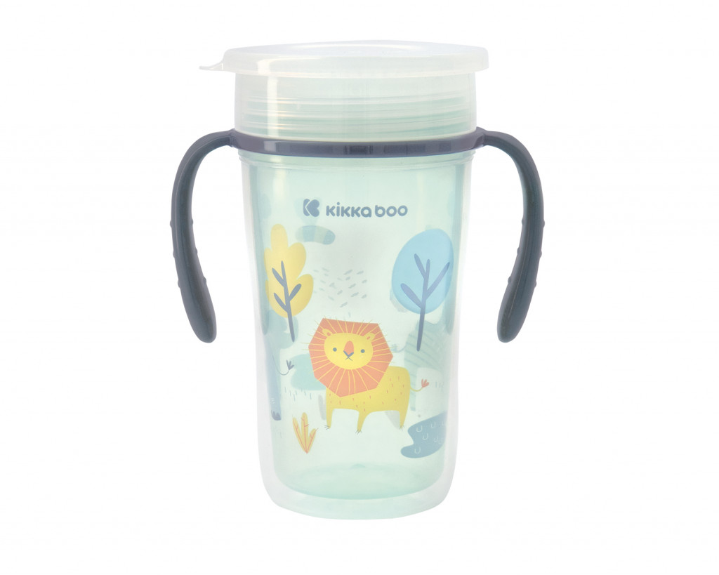 KikkaBoo Hrnček trénovací 360° 300ml 12m+ Lion