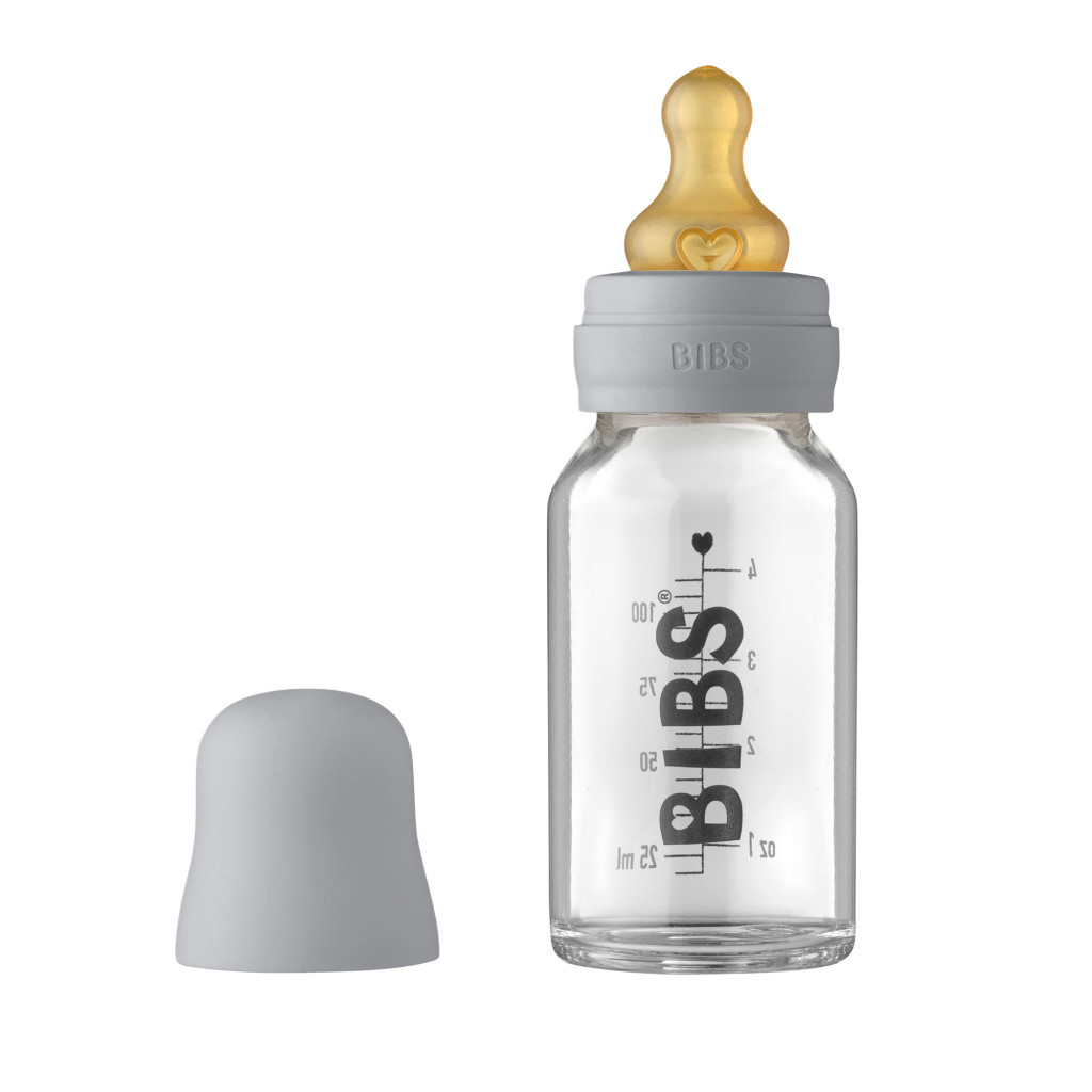 BIBS Baby Bottle sklenená fľaša 110ml (Cloud)