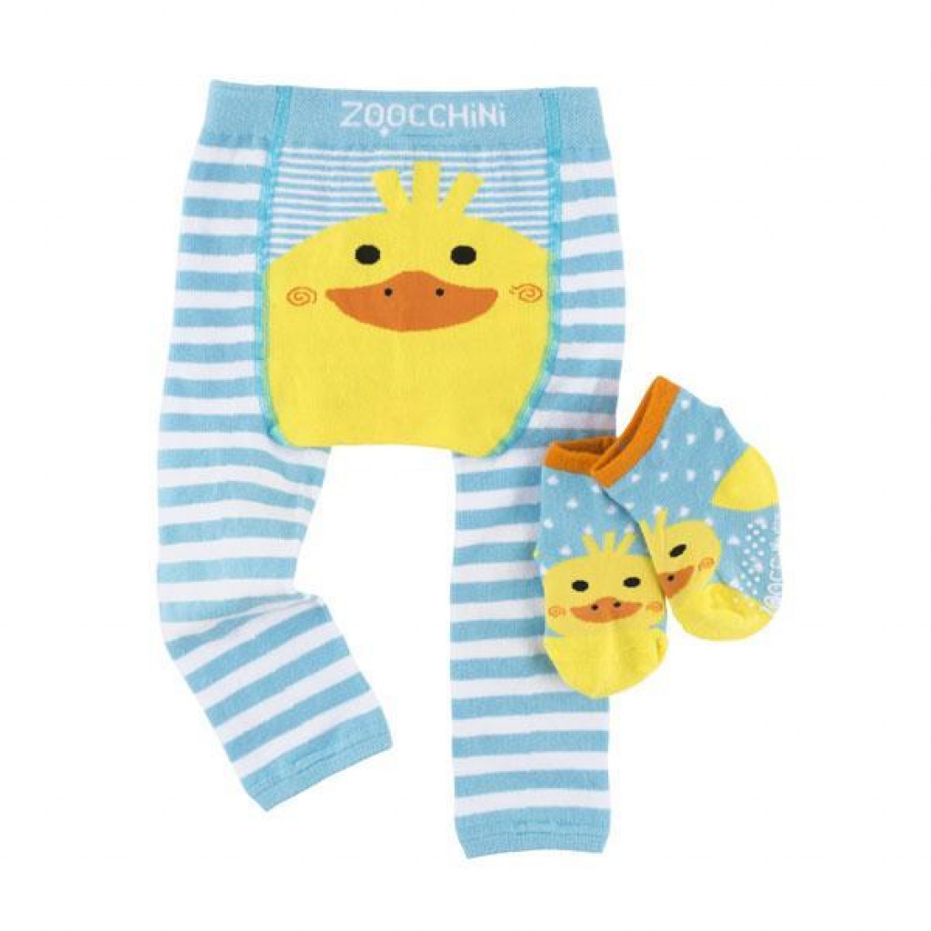 Zoocchini Set  legínky a ponožky Kačka  6 - 12 m