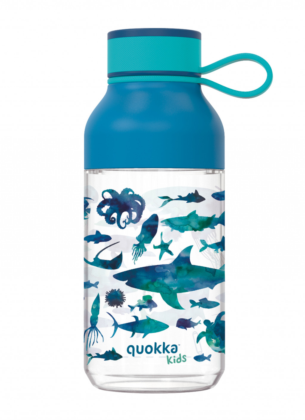 Quokka Plastová fľaša Ice Kids s pútkom Sea Animals 430 ml