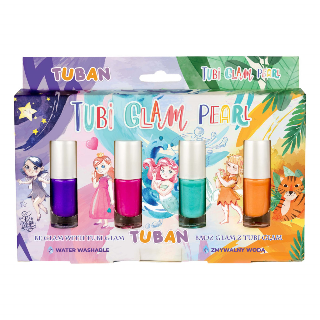 TUBAN Tubi Glam lak na nechty Set 4 ks