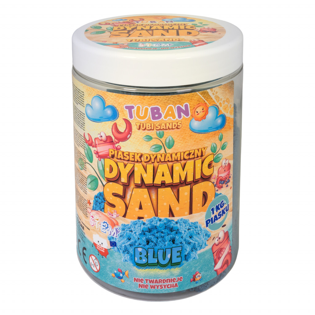 TUBAN Dynamický piesok Modrý 1 kg