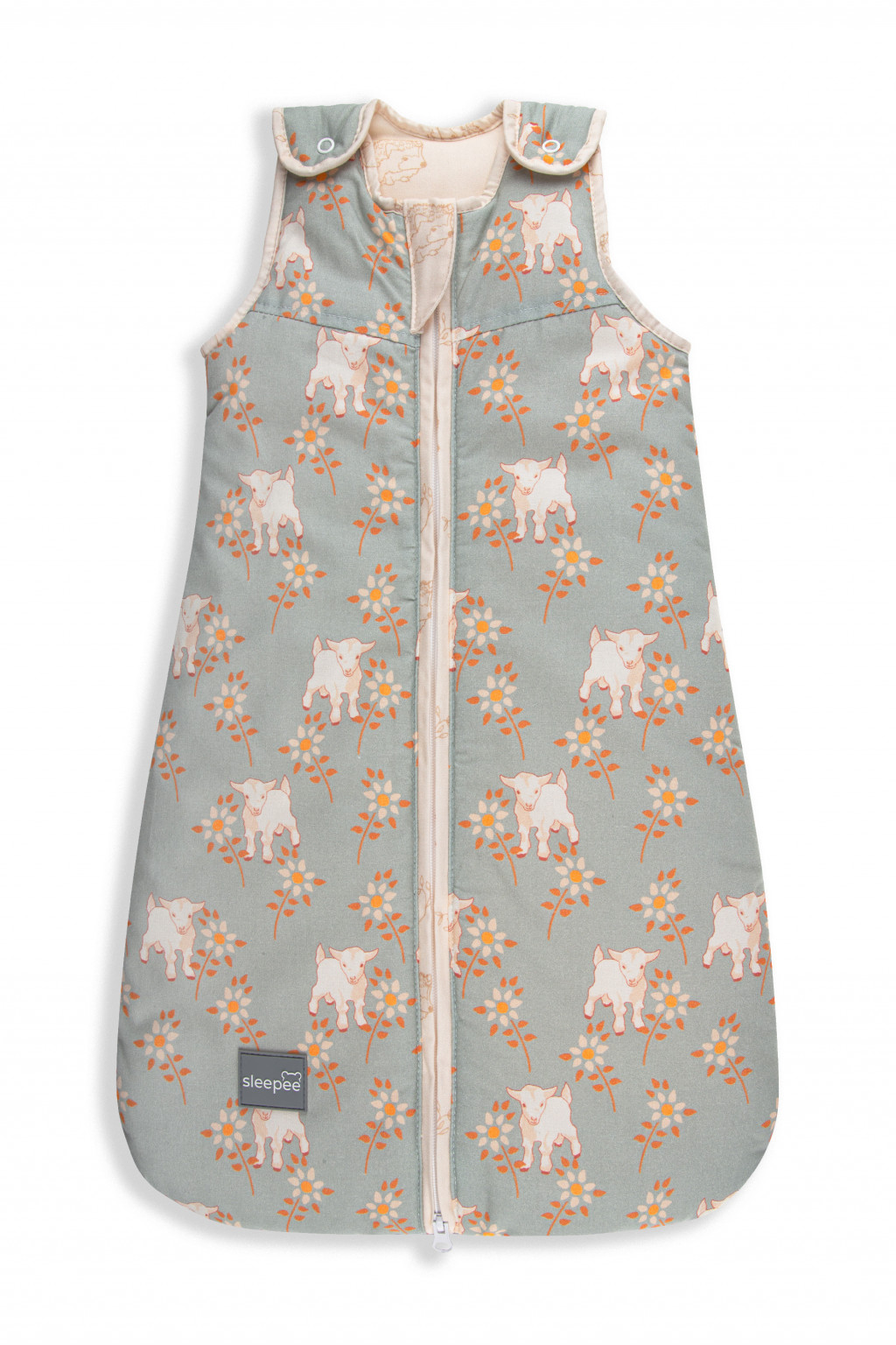 Sleepee Spací vak Sleepee Newborn Vintage Animals Sky Blue