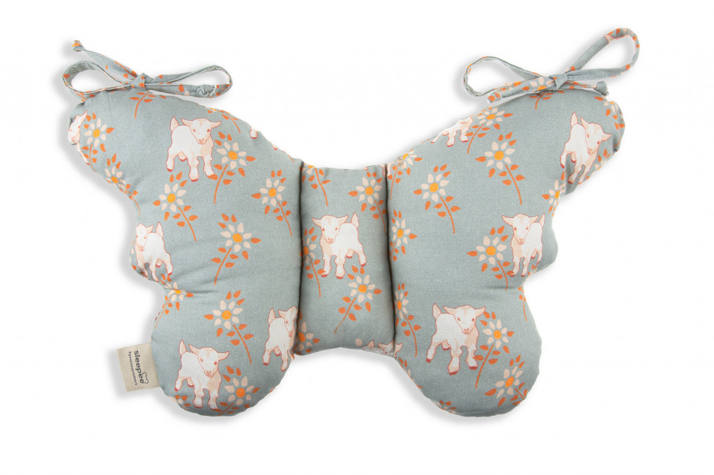 Sleepee Stabilizačný vankúšik Sleepee Butterfly pillow Vintage Animals Sky Blue