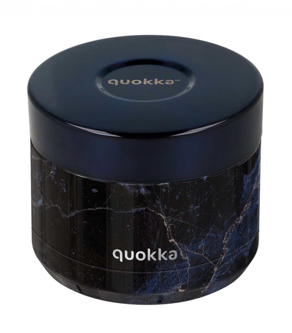 Quokka Termoska na jedlo Whim Black Marble 360 ml