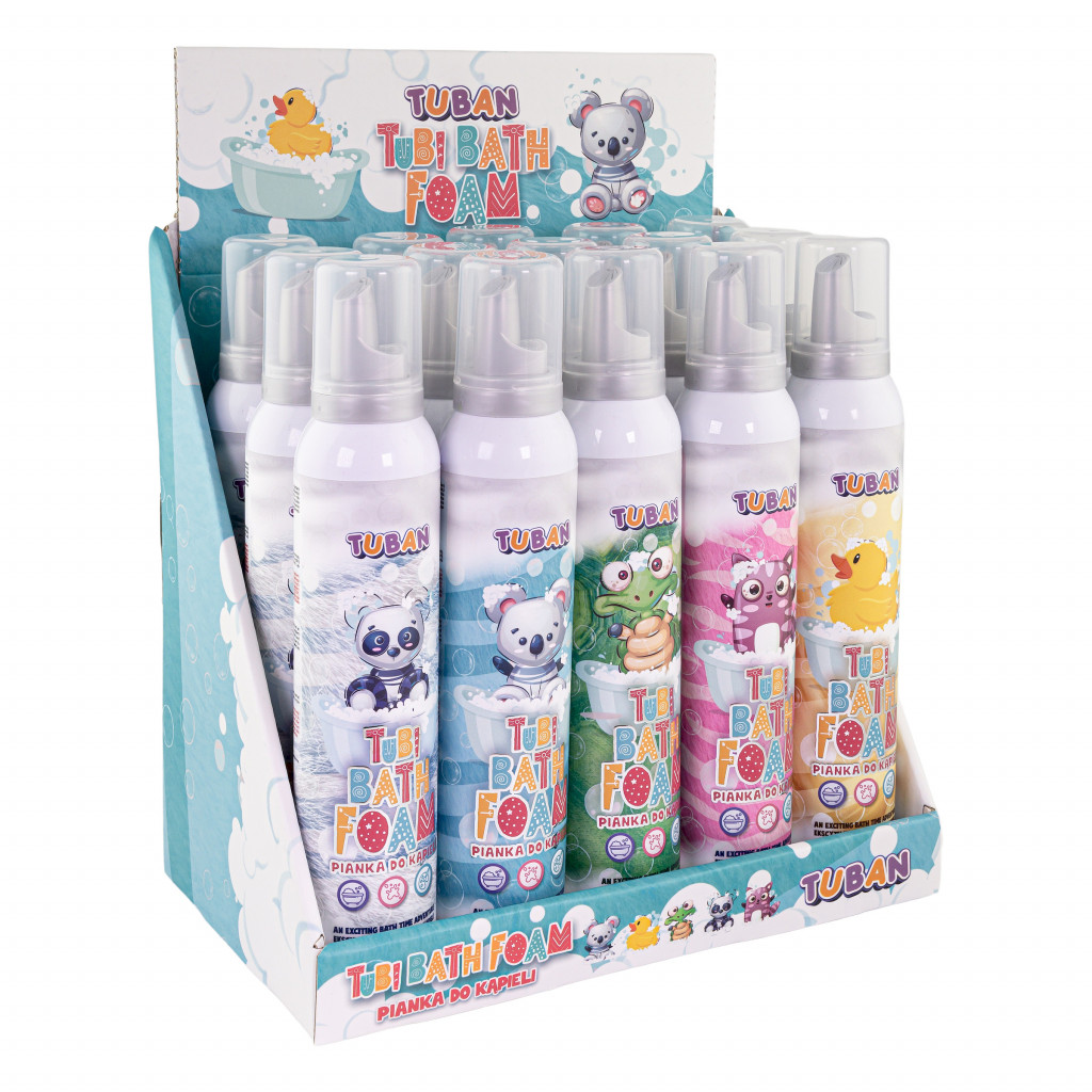 TUBAN Display + 15 ks Tubi Senzorická pena 200 ml