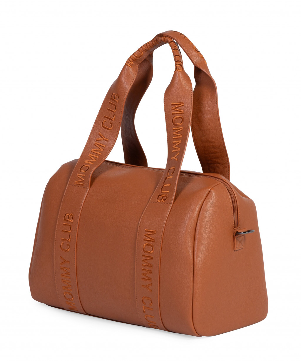 Childhome Prebaľovacia taška Mommy Club Signature Vegan Leather Brown