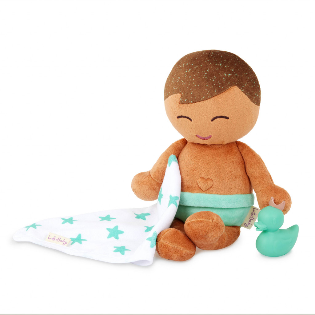 B-Toys Bábika plyšová do vane chlapec Lulla Baby Light Brown Hair