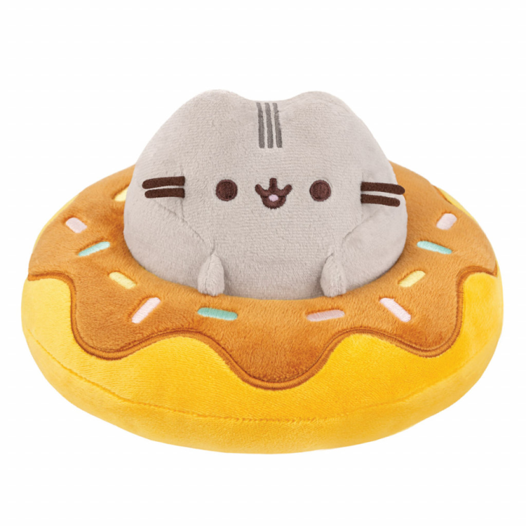 Aurora Plyšová Pusheen v donute s čokoládou - Pusheen - 21 cm