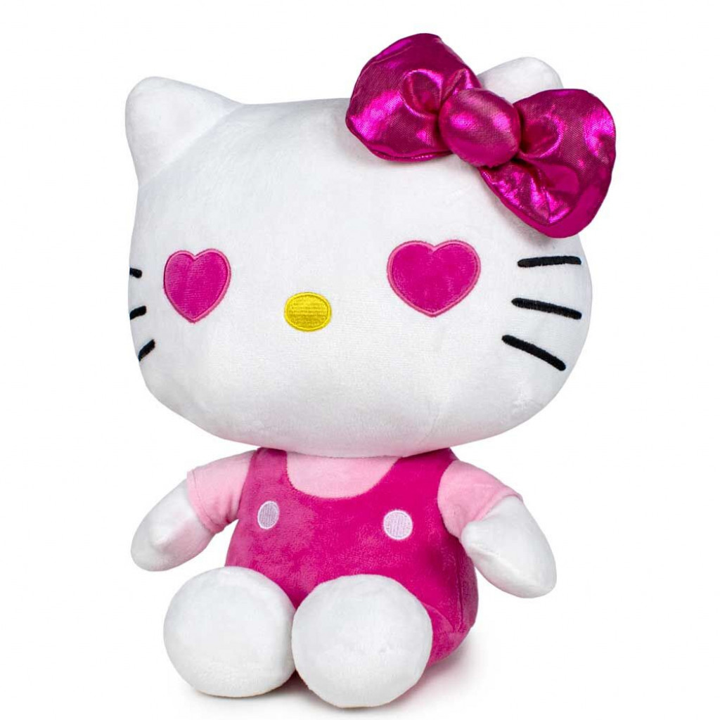 Aurora Plyšová mačička cyklamenová - Hello Kitty - 22 cm