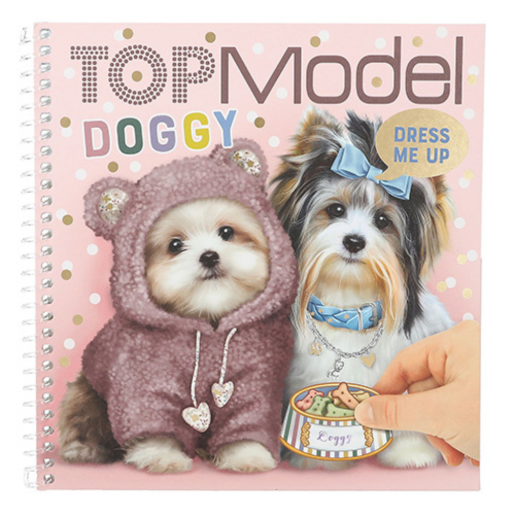 Top Model Dress Me Up Doggy - Top Model, Blok se samolepkami