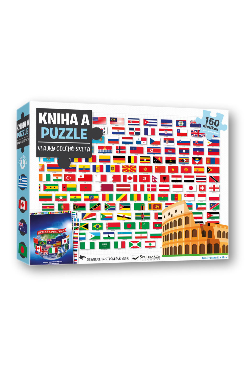 Svojtka Kniha a puzzle Vlajky celého sveta