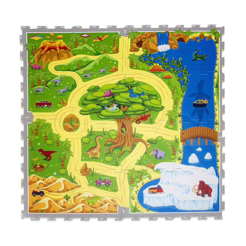 Hakuna Matte Hracia podložka Puzzle Safari 1.2 x 1.2 m