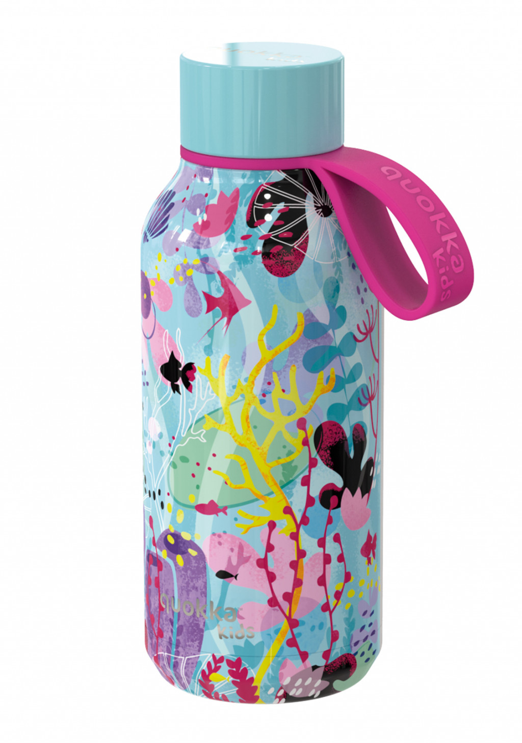 Quokka Nerezová termofľaša Solid Kids s pútkom Underwater 330 ml