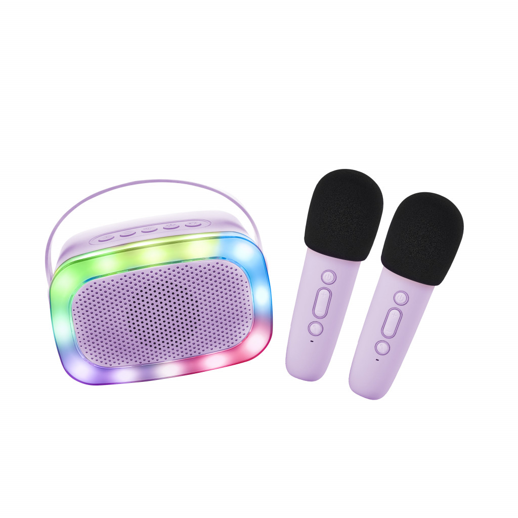 Lalarma Bluetooth Karaoke párty set + 2 mikrofóny Purple