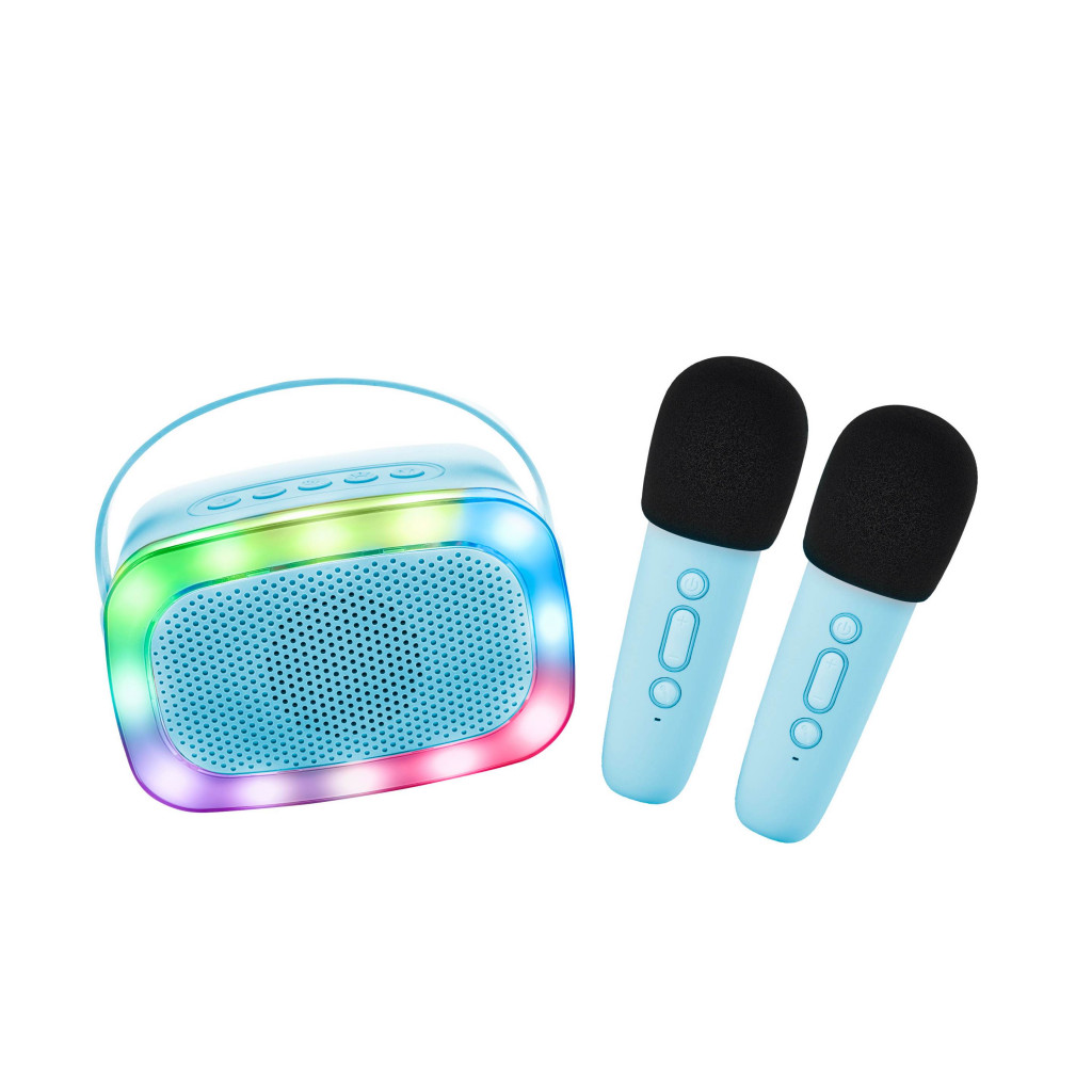 Lalarma Bluetooth Karaoke párty set + 2 mikrofóny Blue