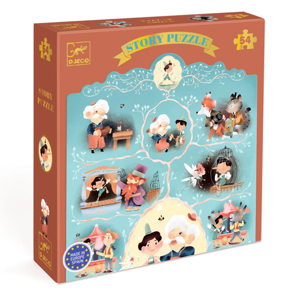 DJECO ENG:PUZZLES Pinocchio - 54 pcs