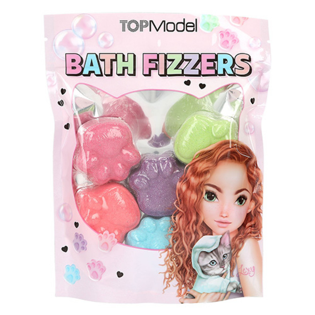 Top Model Top Model Bath Fizzers, Sada šumivých bomb do kúpeľa, 6ks