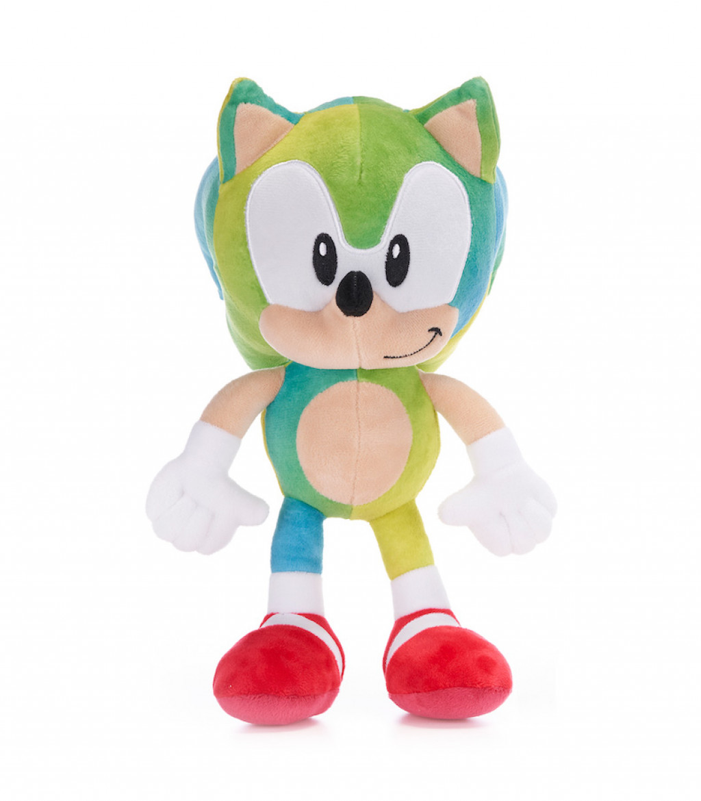 Aurora Plyšový Sonic Rainbow - Yellblue - Sonic the Hedgehog - 28 cm