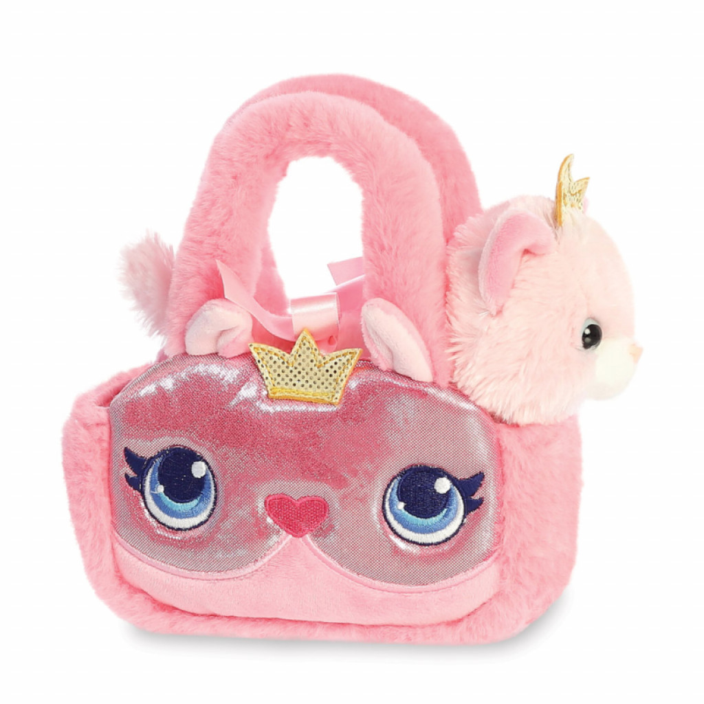 Aurora Plyšová kabelka s mačičkou - Princess Kitty - Fancy Pals - 20,5 cm