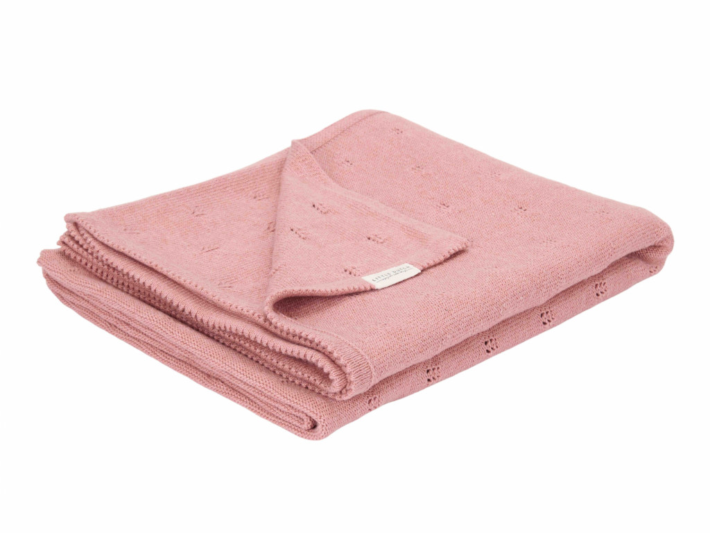 Little Dutch Deka pletená 70x100 cm Pure Pink Blush