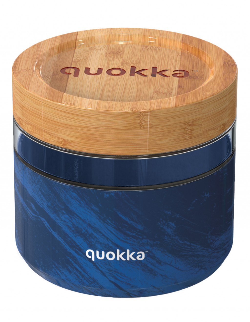 Quokka Sklenená nádoba na jedlo Deli Wood Grain 820 ml