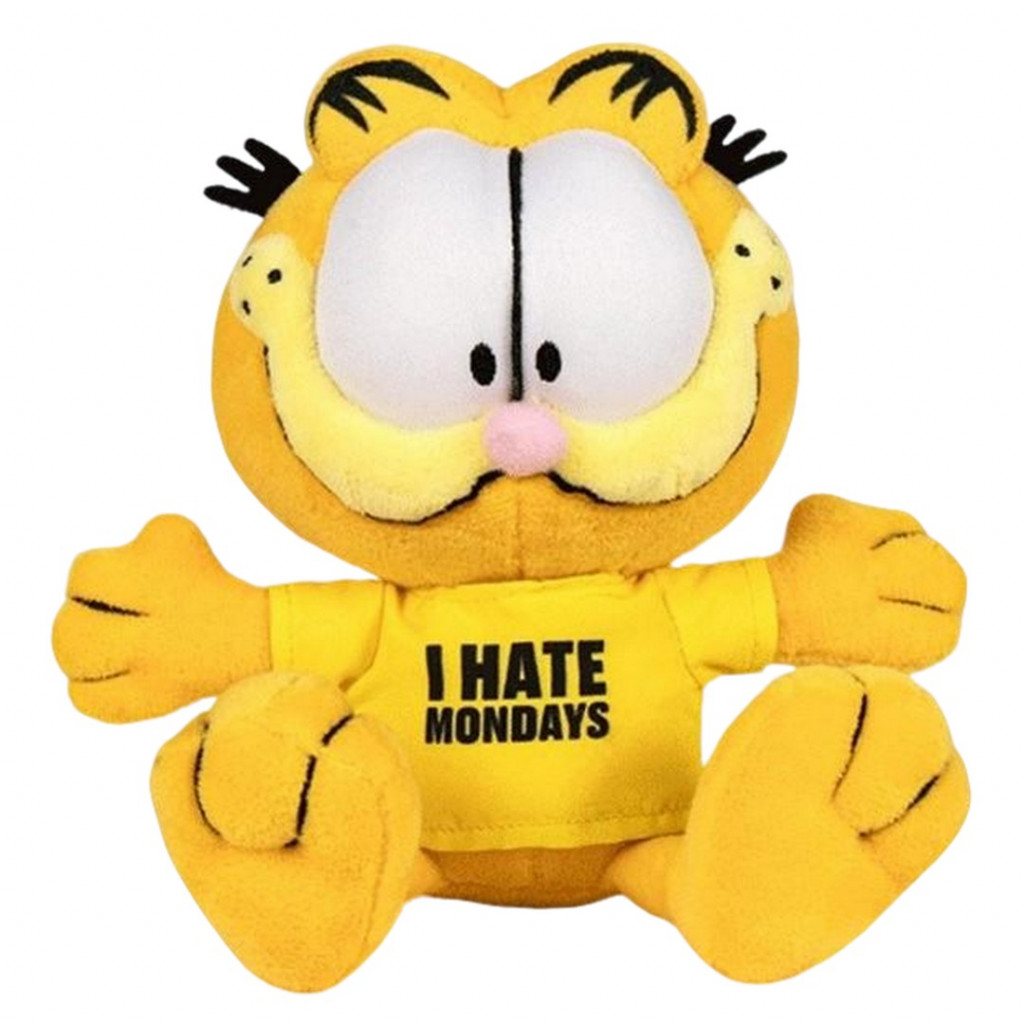 Aurora Plyšový Garfield sediaci - I hate Mondays - Garfield - 25 cm