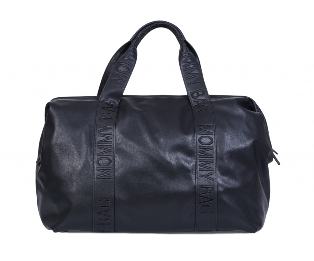 Childhome Prebaľovacia taška Mommy Bag Signature Vegan Leather Black