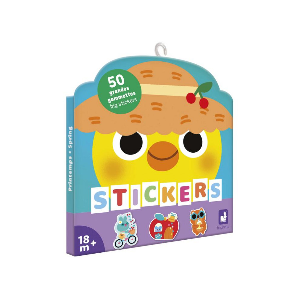 Janod Stickers Veľké samolepky Jar 50 ks od 1,5 roka