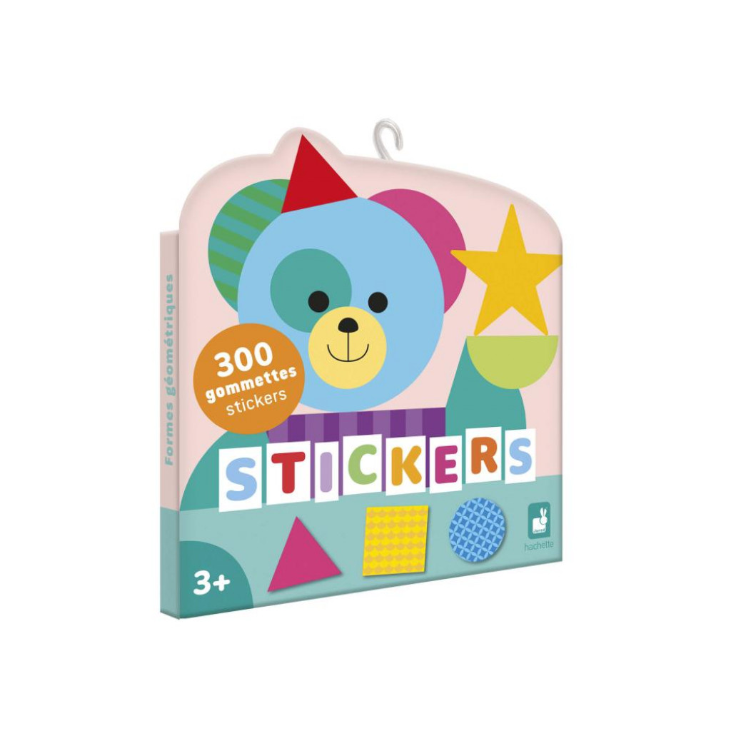 Janod Stickers Samolepky Geometrické tvary 300 ks od 3 rokov