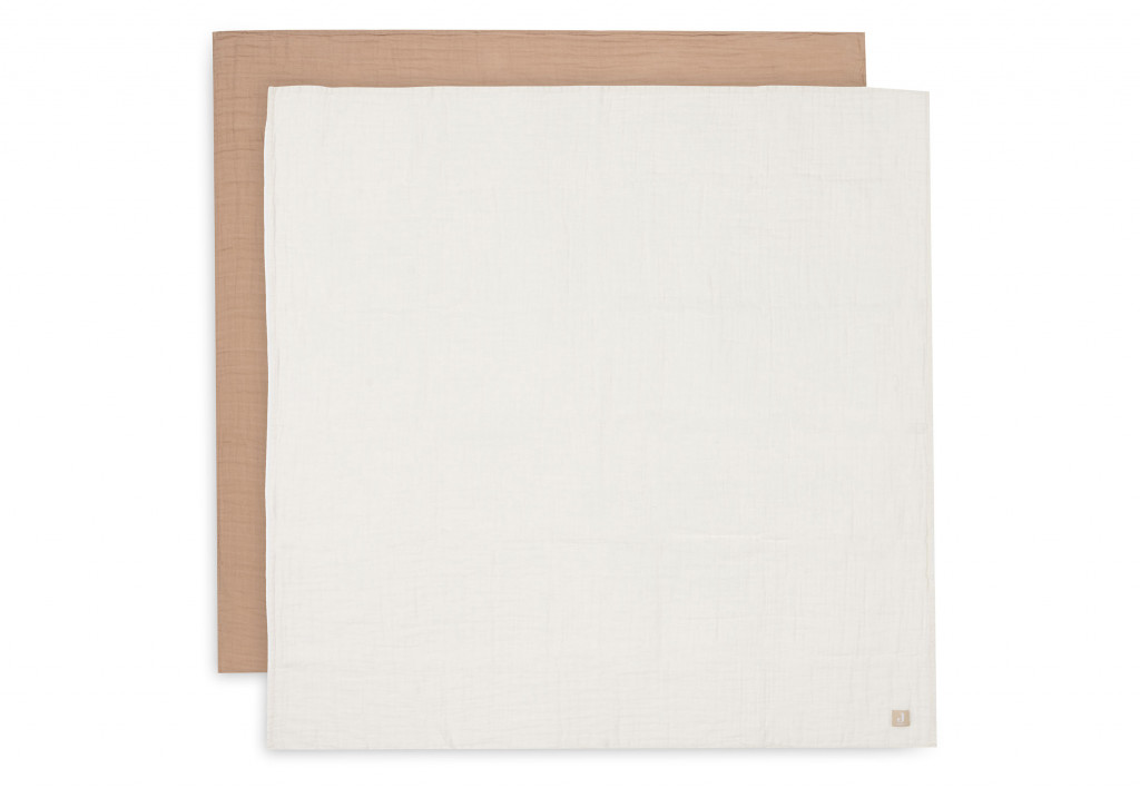 Jollein Plienky zavinovacie 2ks 115x115 cm Biscuit / Ivory