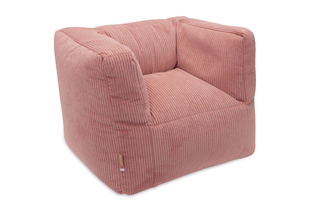 Jollein Kreslo detské Beanbag Corduroy Wild Rose