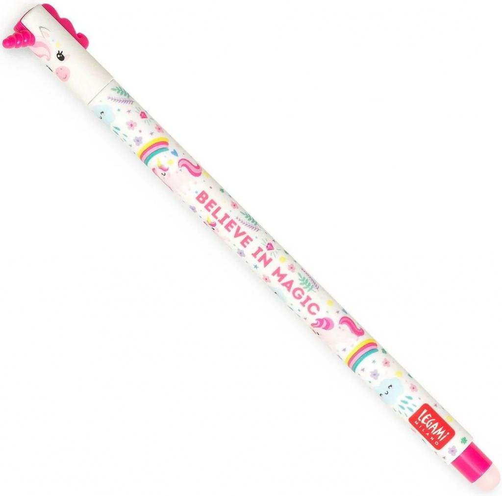 Legami Gumovacie pero Legami Erasable Gel Pen - Erasable Pen - Unicorn - Pink Ink