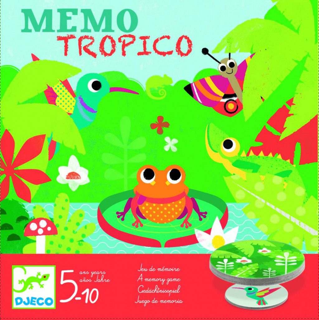 DJECO Spoločenská hra Memo Tropico