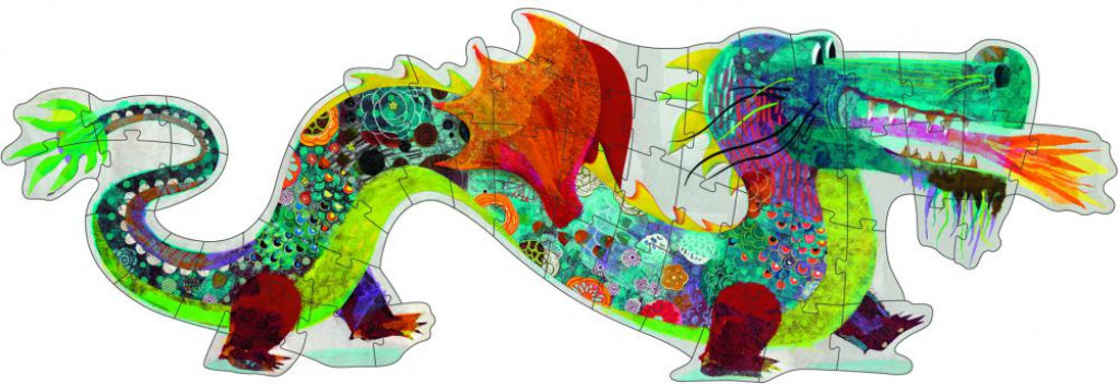 DJECO Obrovské puzzle: Drak Leon