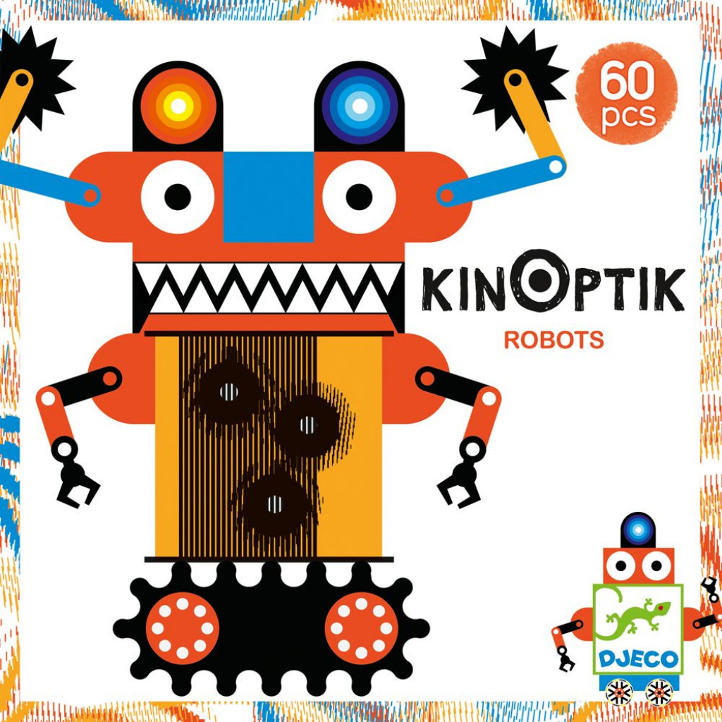 DJECO Kinoptik: Roboti, 60 dielov