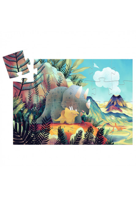 Siluetové puzzle: Dinosaurus Teo, 24 dielov