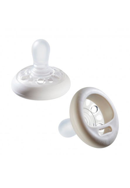 Cumlík, breast-like, silikón Natural, 0-6m, 2ks Tommee Tippee