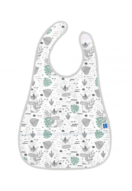 Podbradník plastový s vreckom Savanna Pattern Grey